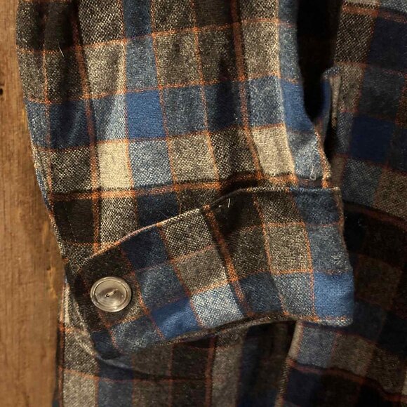 Vintage Pendleton 100% Virgin Wool Medium Men's Plaid Bath Robe. Made in US! - Picture 4 of 10